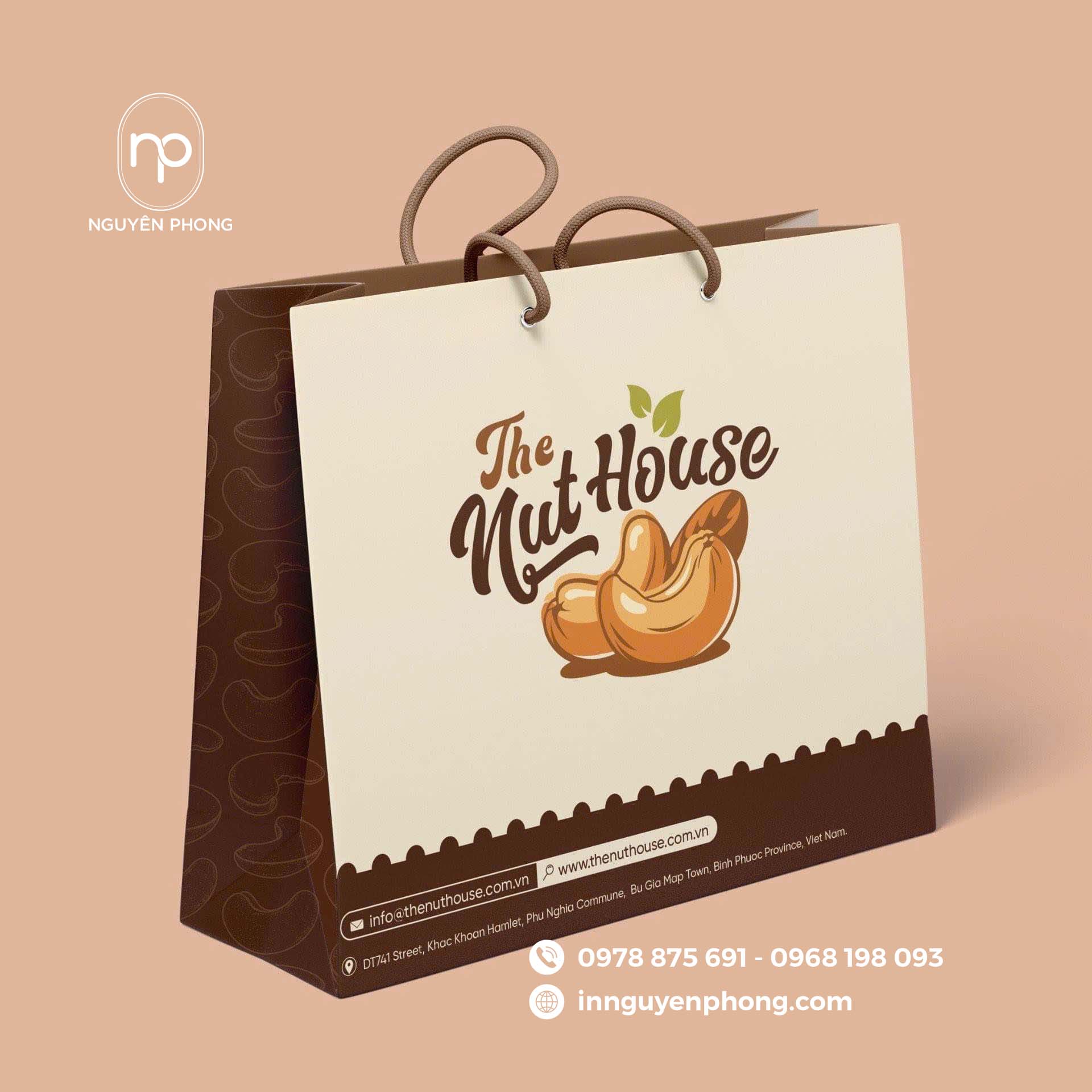 Mẫu túi giấy đựng nho khô theo yêu cầu 